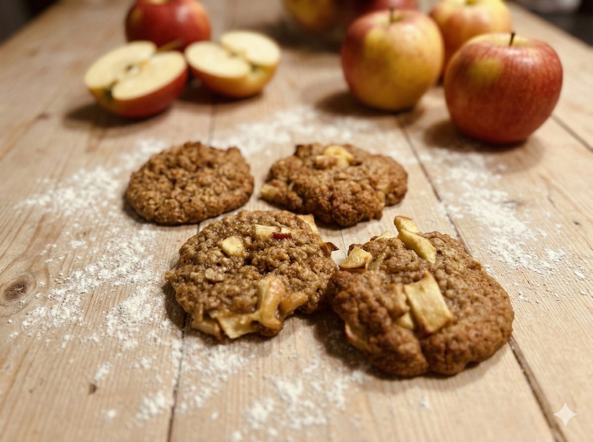 Apple oat cookies